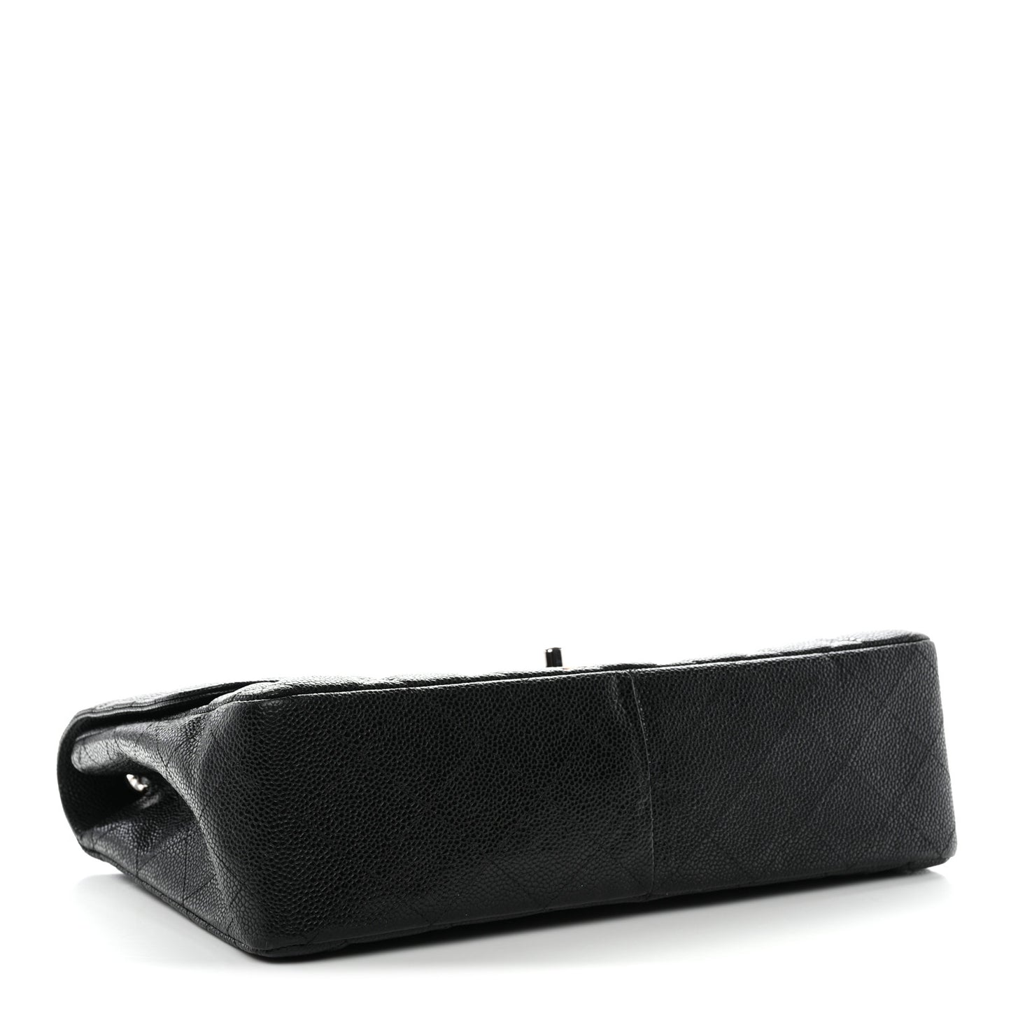 Caviar Quilted Jumbo Single Flap Black Black