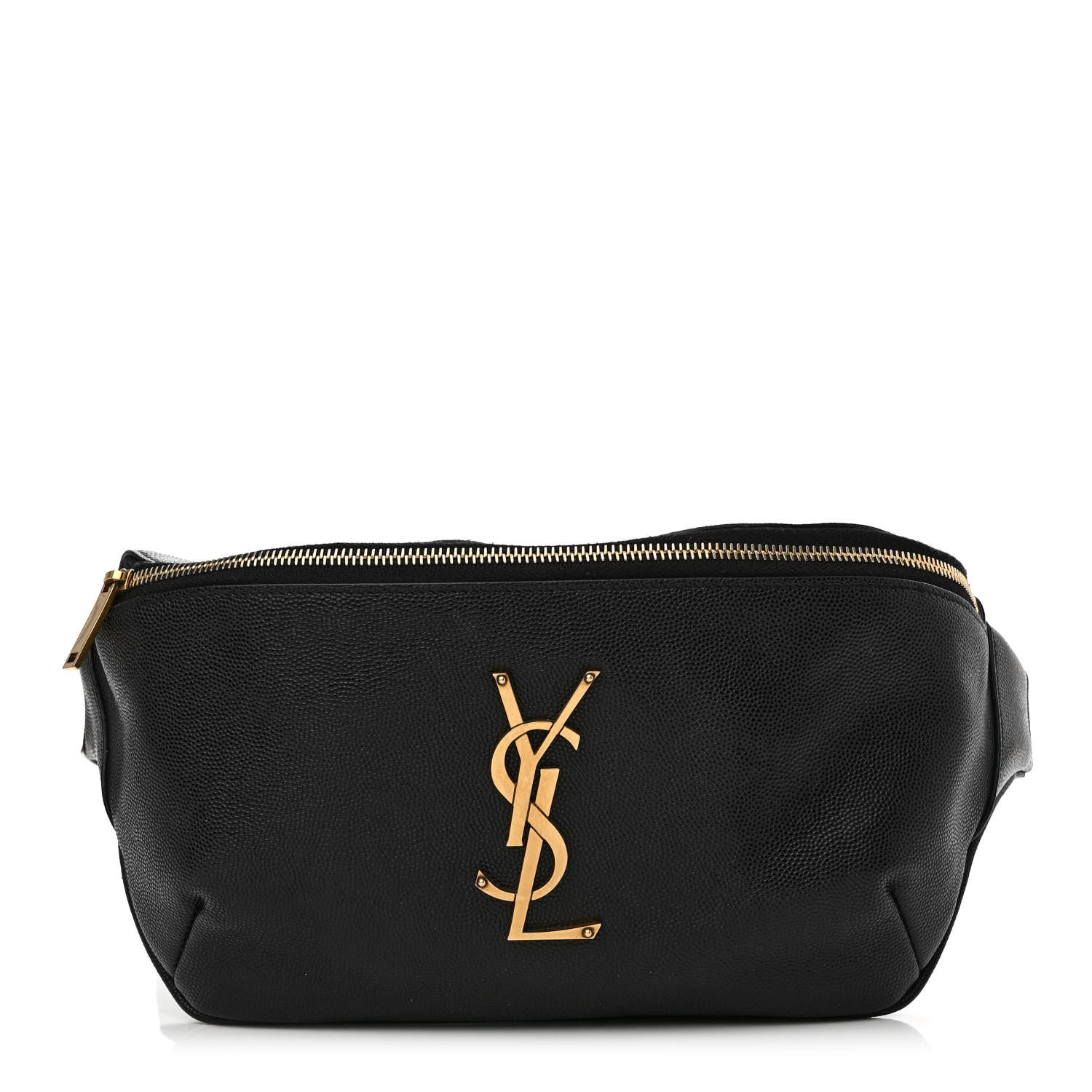 Saint Laurent Grain De Poudre Monogram Belt Bag Black 1 of 9
