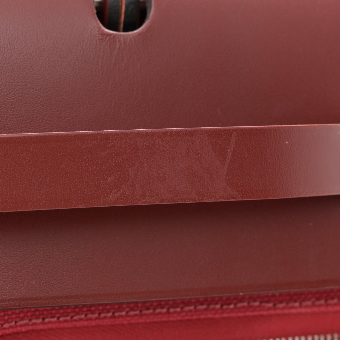 Vache Hunter Toile Herbag Zip 31 PM Rouge Grenat Rouge H