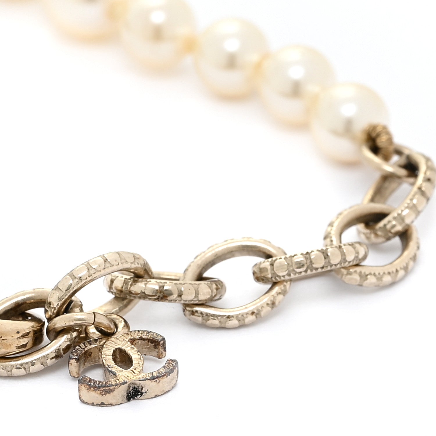 Chanel Pearl CC Bracelet Gold 5 of 5