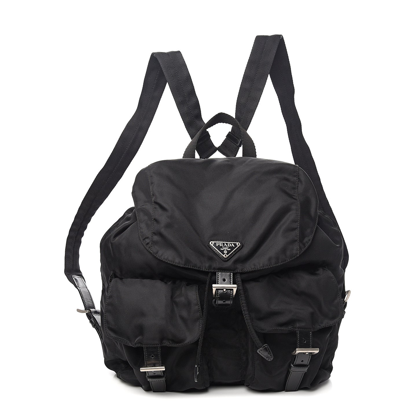 Nylon Vela Medium Backpack Black