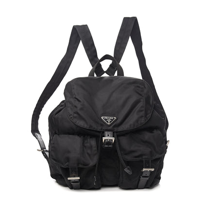 Prada Nylon Vela Medium Backpack Black 1 of 9