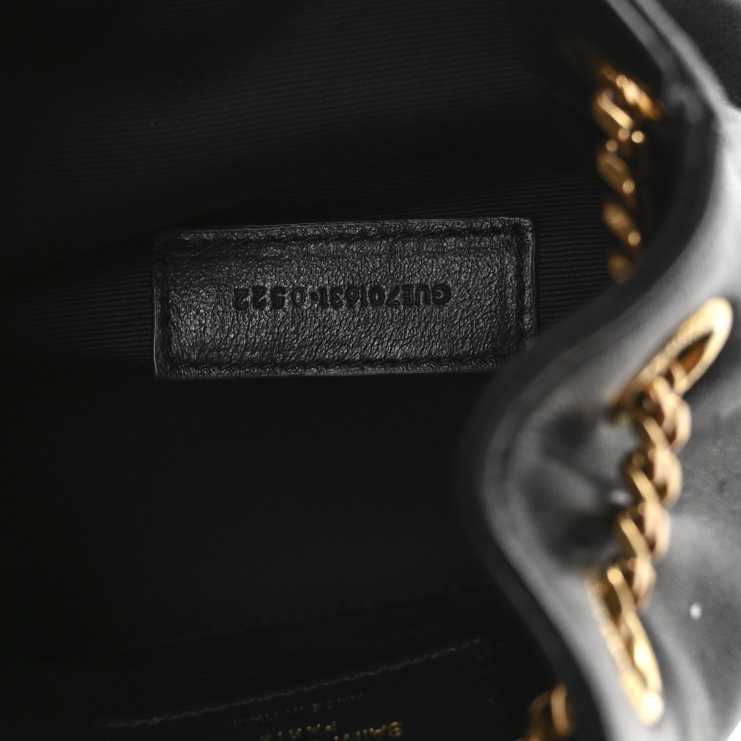 Saint Laurent Lambskin Matelasse Monogram Joe Nano Bucket Bag Black 12 of 19