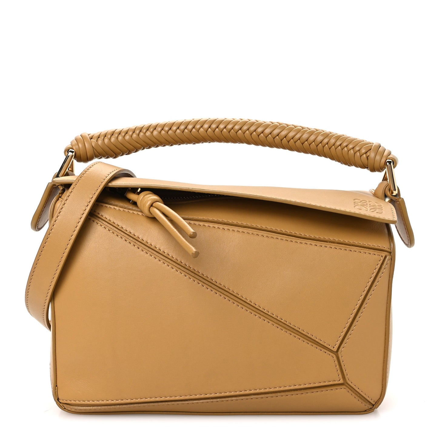 Calfskin Small Puzzle Bag Sahara