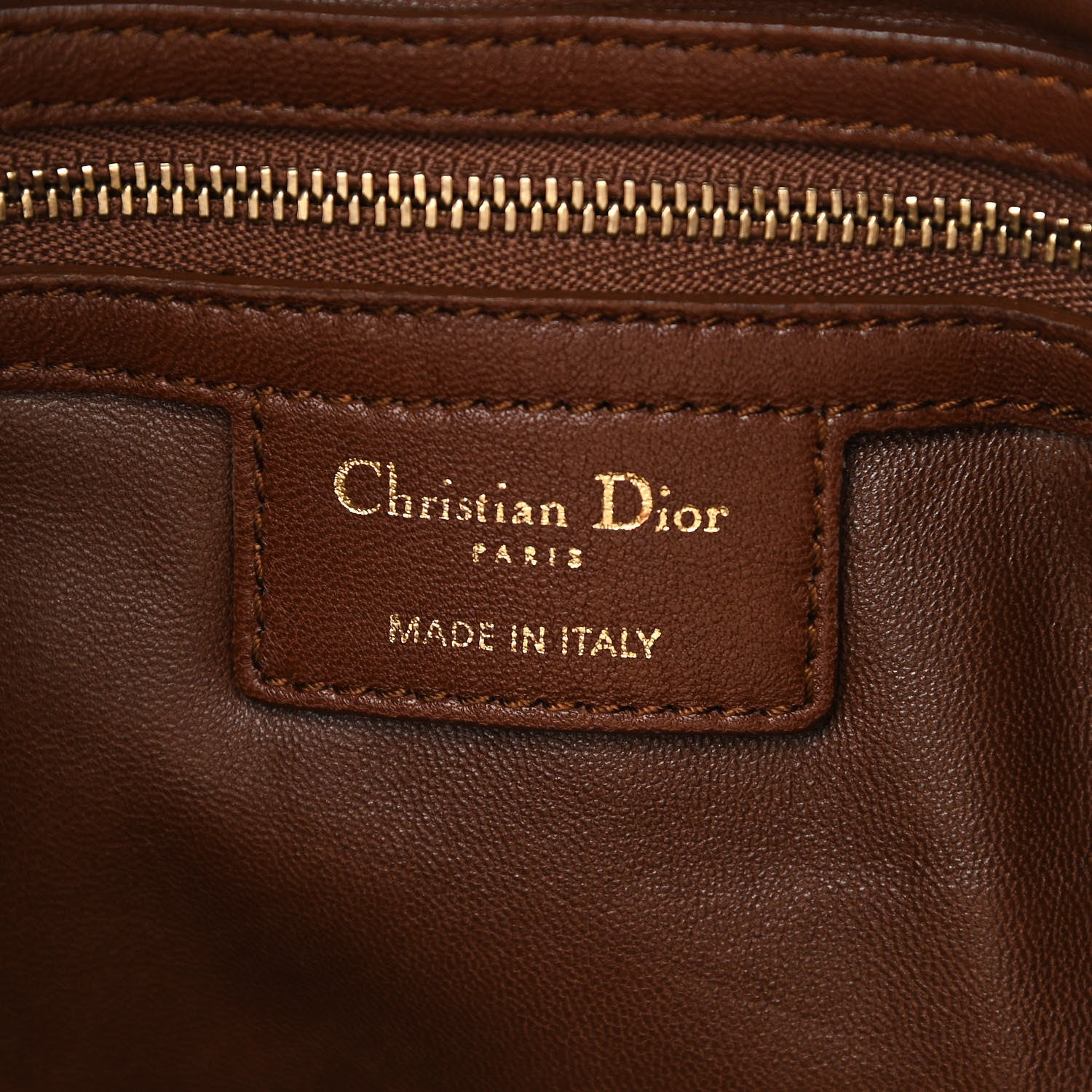 Christian Dior Lambskin Medium Libertine Hobo Brown 4 of 11