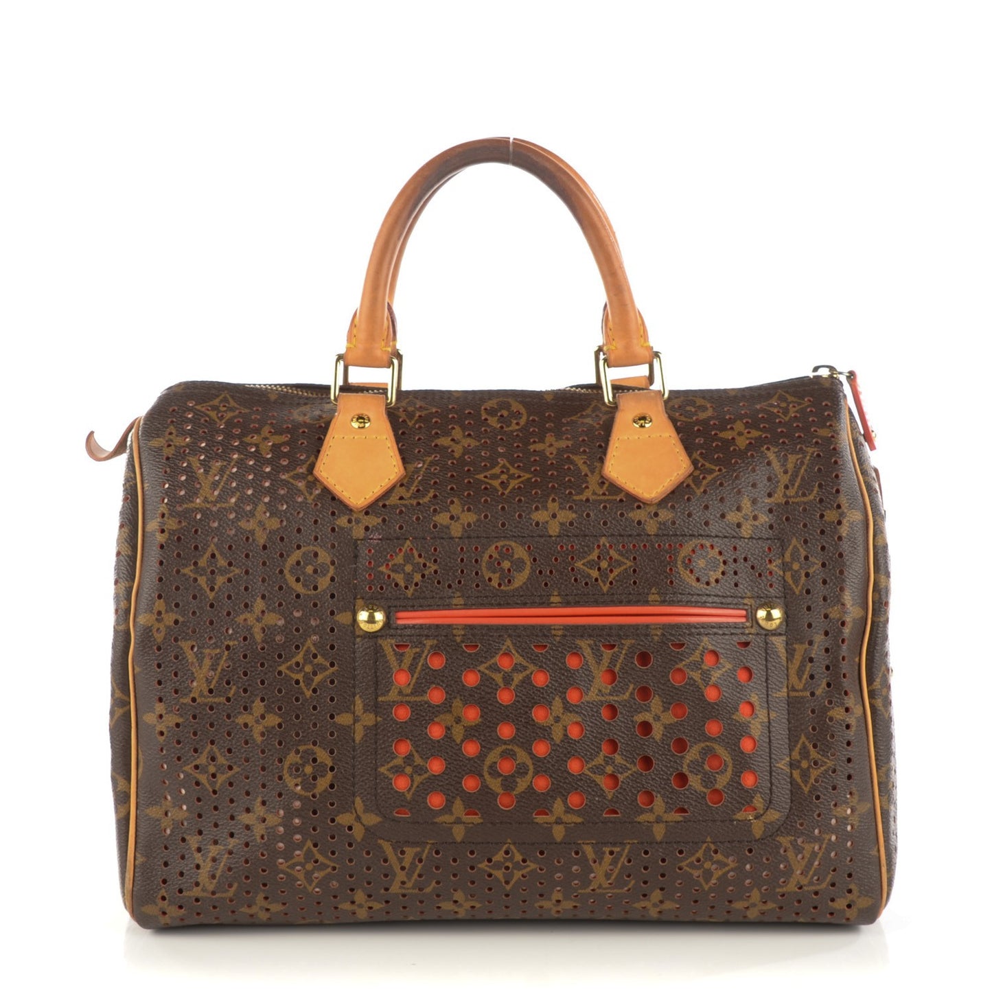 Monogram Perforated Speedy 30 Orange