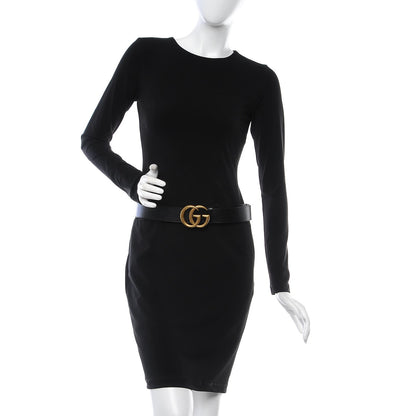 Gucci Textured Calfskin Double G 40mm Belt 85 34 Black 2 of 6