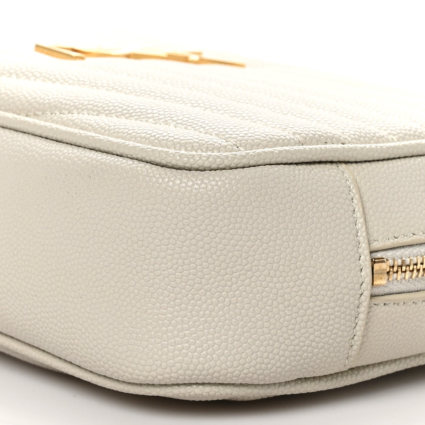 Grain De Poudre Matelasse Monogram Mini Lou Camera Bag Crema Soft