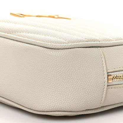 Saint Laurent Grain De Poudre Matelasse Monogram Mini Lou Camera Bag Crema Soft 10 of 10