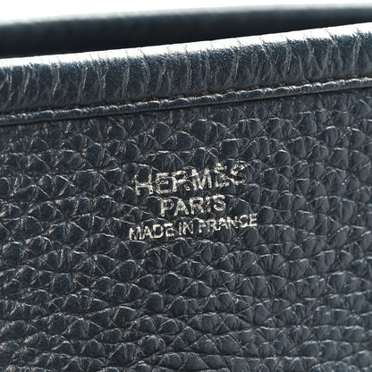 Hermes Taurillon Clemence Amazone Evelyne III PM Bleu Obscur Ultraviolet 7 of 9
