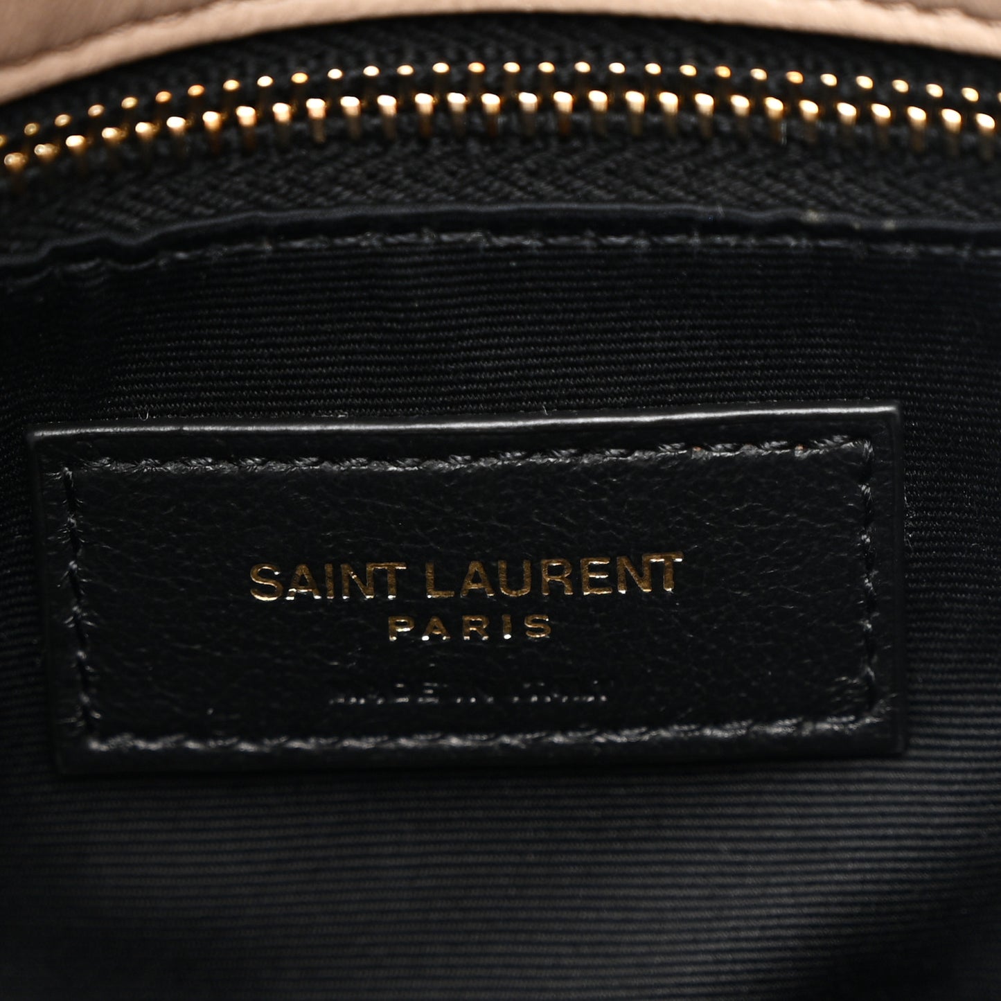 Lambskin Quilted Small Loulou Puffer Monogram Chain Satchel Dark Beige
