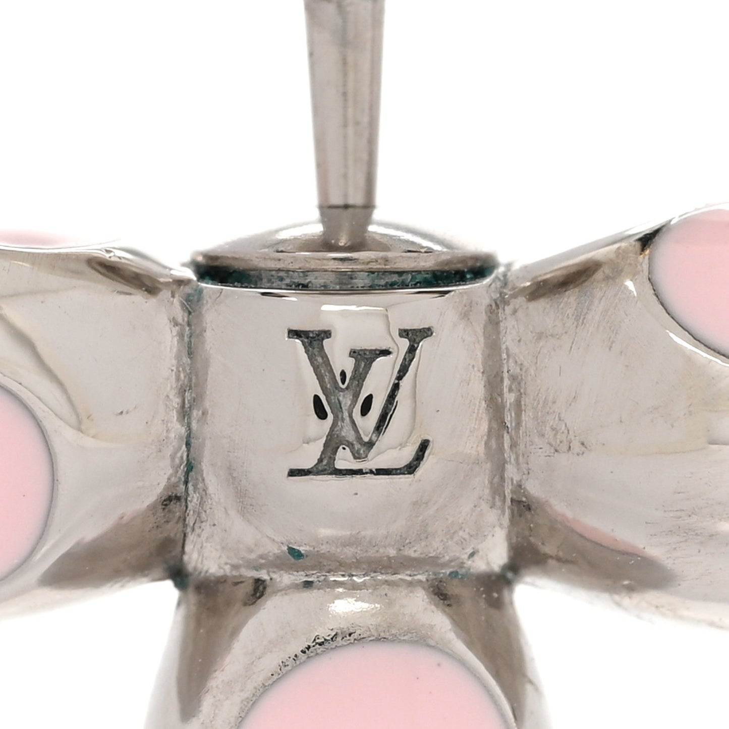 Metal Louisette Earrings Silver Rose