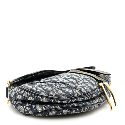 Christian Dior Monogram Saddle Bag Blue 4 of 10