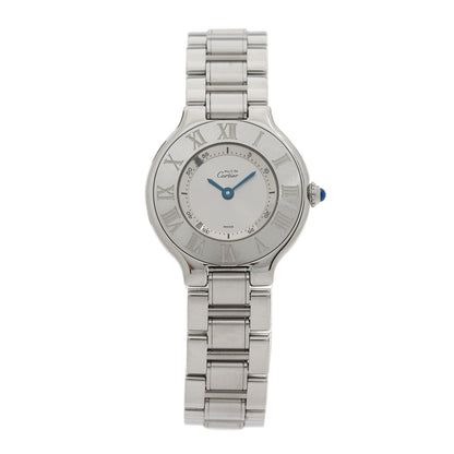 Cartier Stainless Steel 28mm Must De 21 Quartz Watch 1 of 4