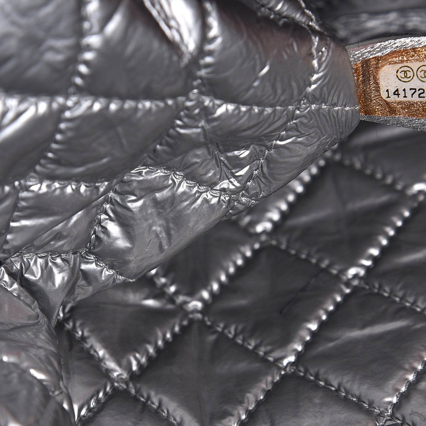 Canvas Gingham Printed CC Lunch Box Bag Black White