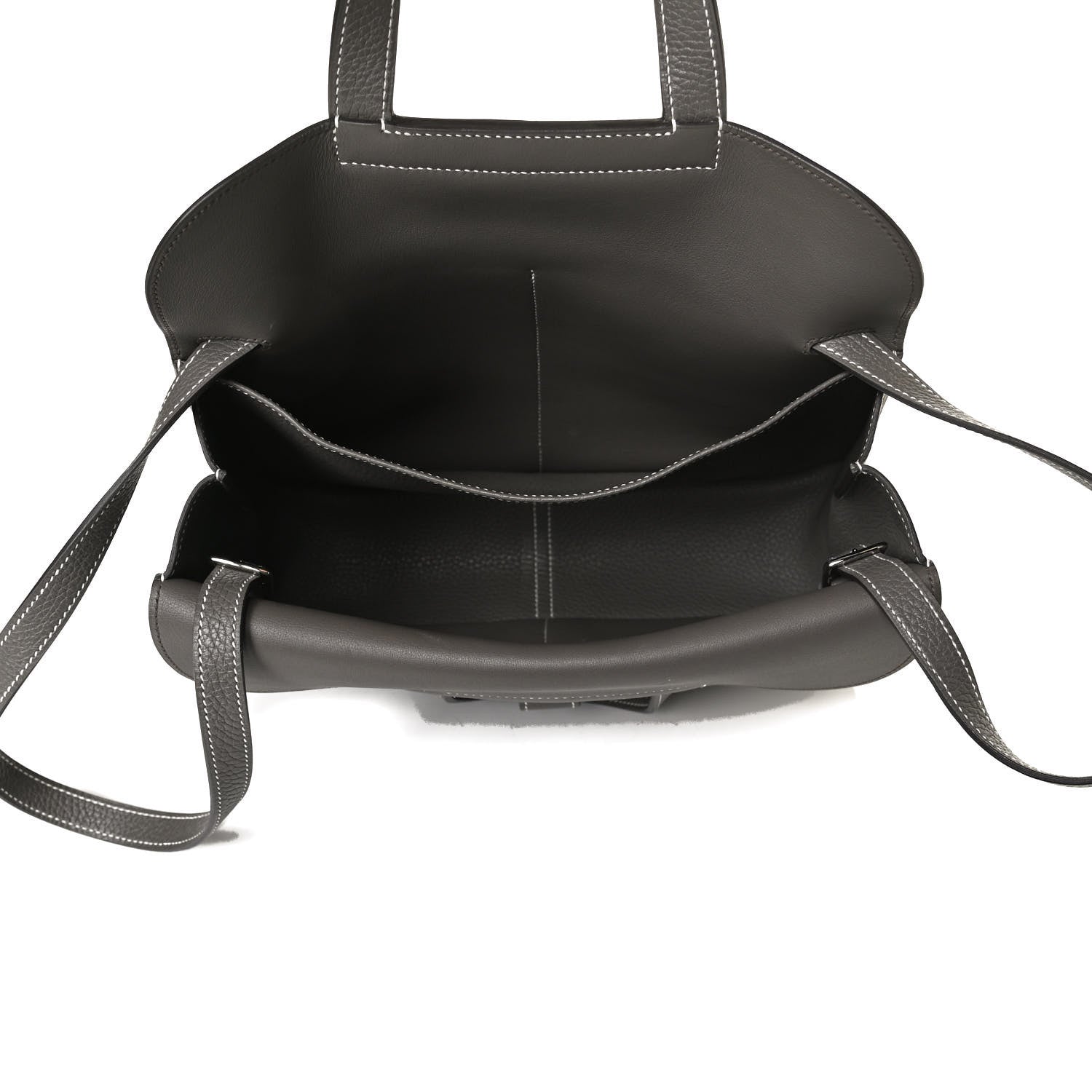 Hermes Taurillon Clemence Halzan 31 GM Etain 5 of 12