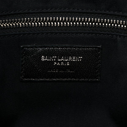 Saint Laurent Calfskin Y Quilted Monogram Medium Loulou Bowling Bag Light Grey 8 of 15