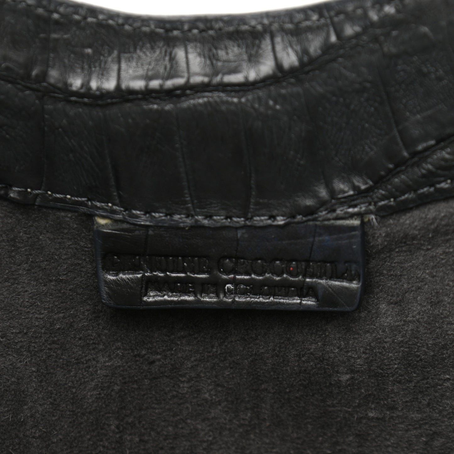 Crocodile Hobo Black
