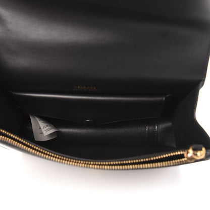 Versace Vitello Barocco Virtus Top Handle Shoulder Bag Black 5 of 11