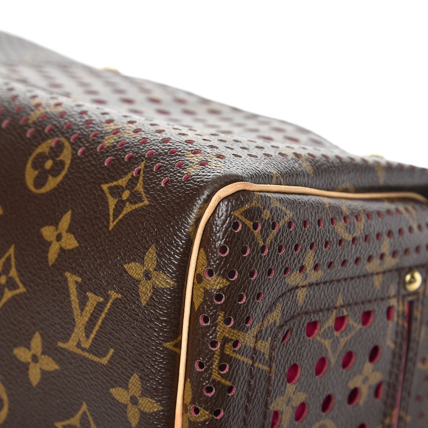 Monogram Perforated Speedy 30 Fuchsia