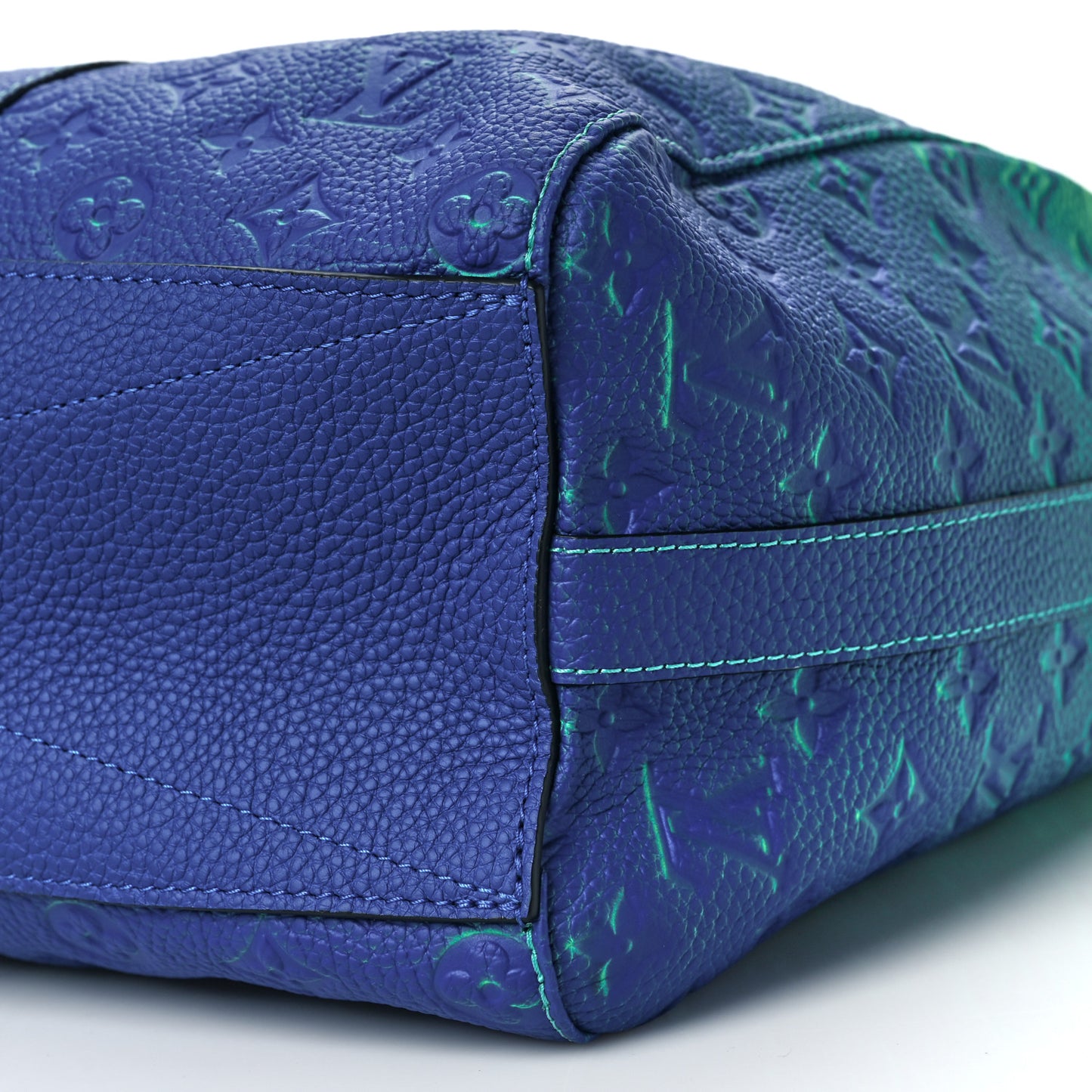 Taurillon Illusion Keepall Tote Bleu Vert