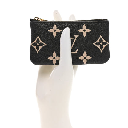 Louis Vuitton Empreinte Monogram Giant Key Pouch Black Beige 2 of 8