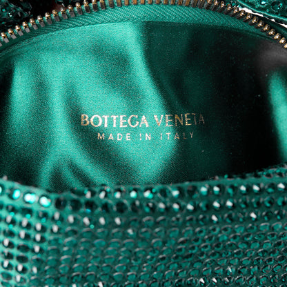 Bottega Veneta Crystal Embellished Satin Mini Hotfix Jodie Emerald 6 of 11
