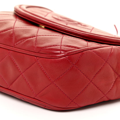 Chanel Lambskin Quilted Flap Tassel Camera Bag Red 10 of 21