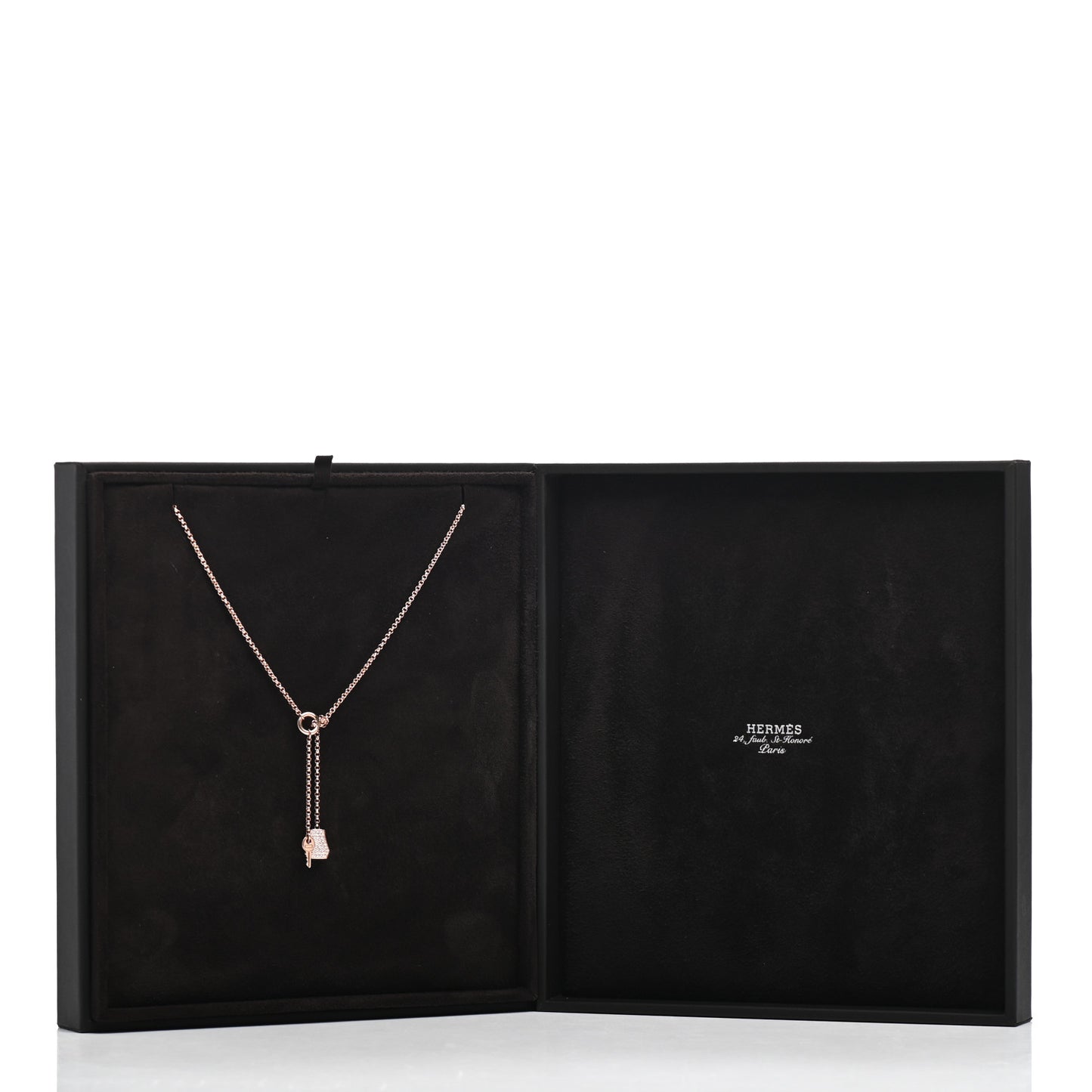18K Rose Gold Diamond PM Kelly Clochette Necklace