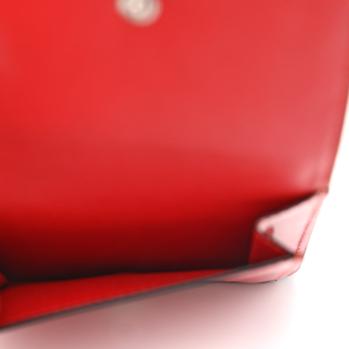 Calfskin Embossed Trifold Wallet Red
