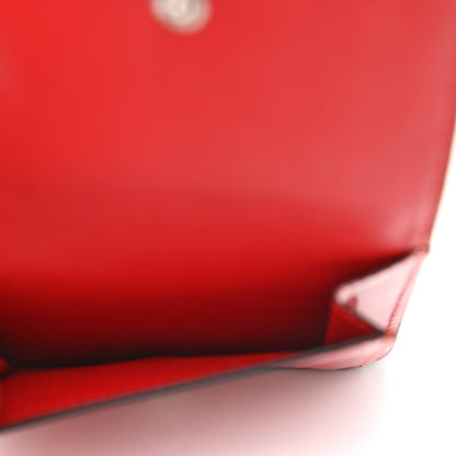 Loewe Calfskin Embossed Trifold Wallet Red 5 of 10