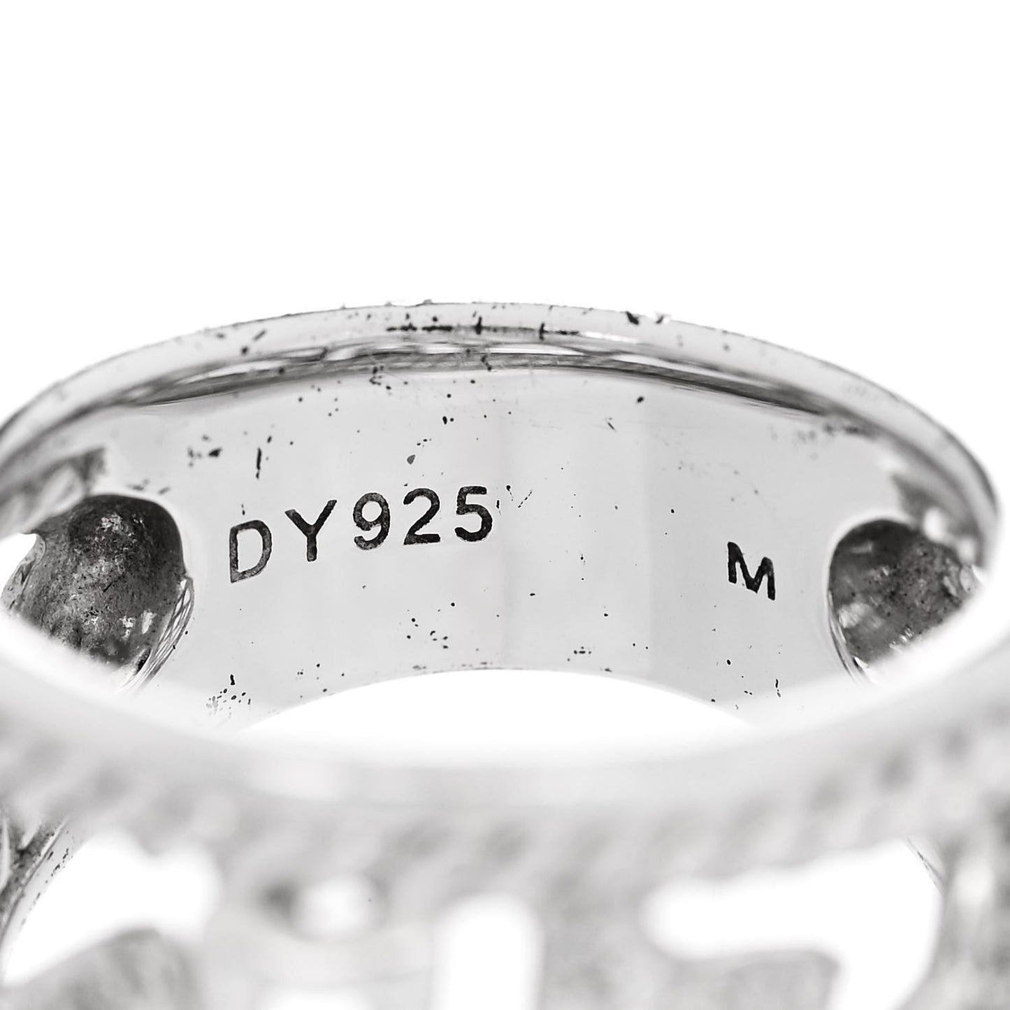 Sterling Silver Diamond 16mm Quatrefoil Ring 52 6