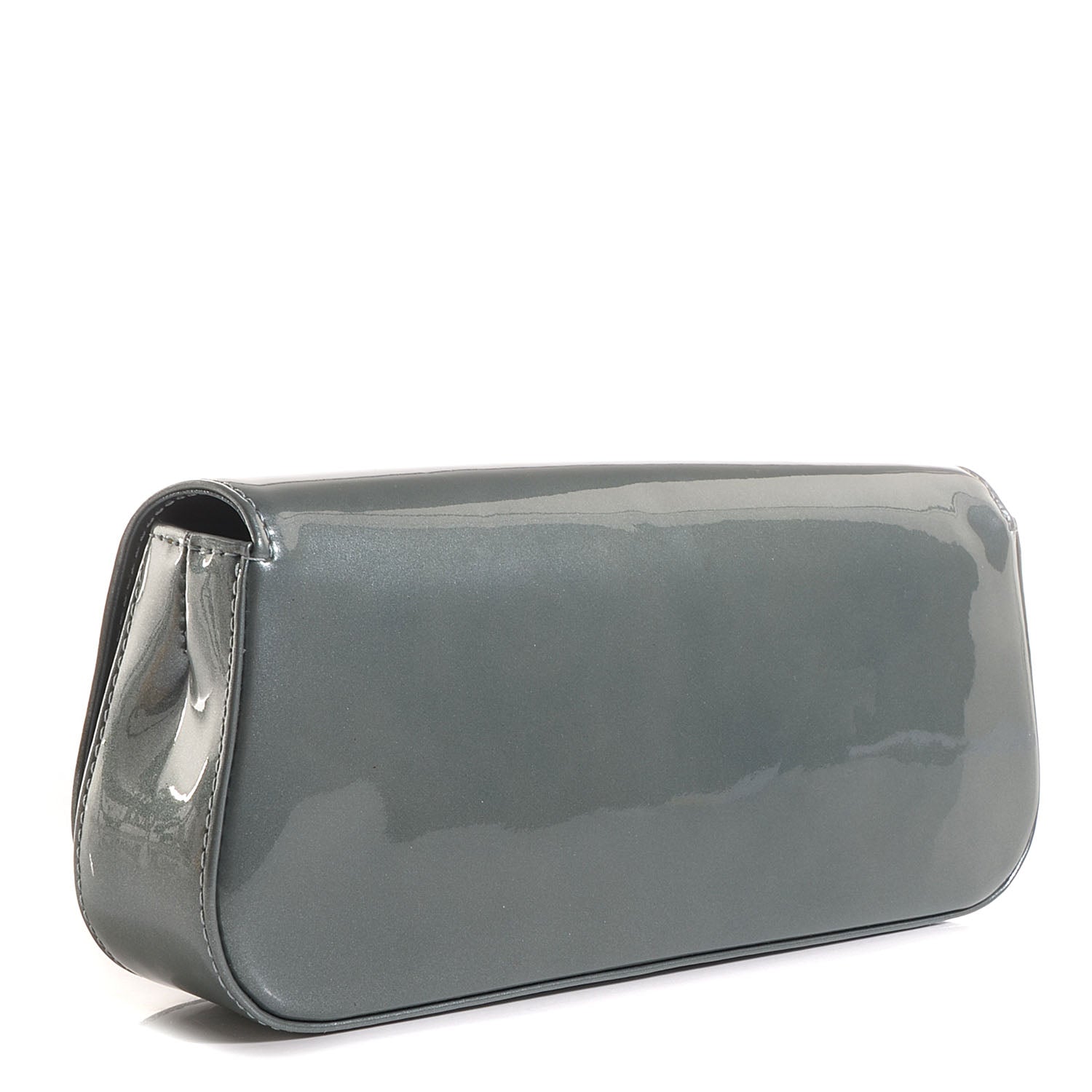 Louis Vuitton Patent Sobe Clutch Givre 3 of 7
