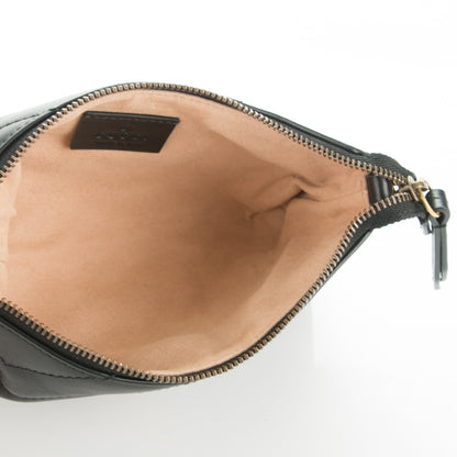 Gucci Calfskin Matelasse Mini GG Marmont Chain Bag Black 5 of 7