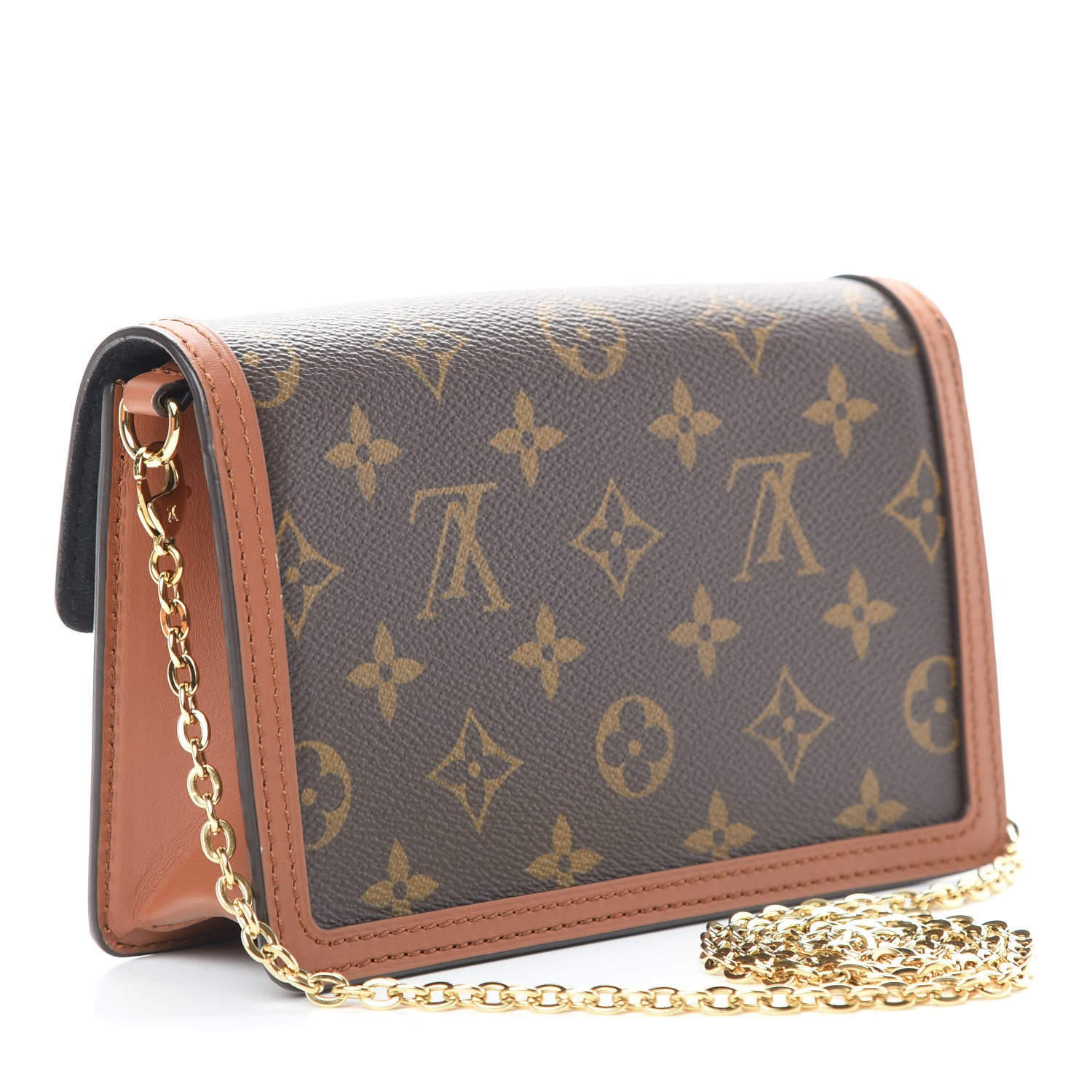 Louis Vuitton Reverse Monogram Dauphine Chain Wallet 3 of 11