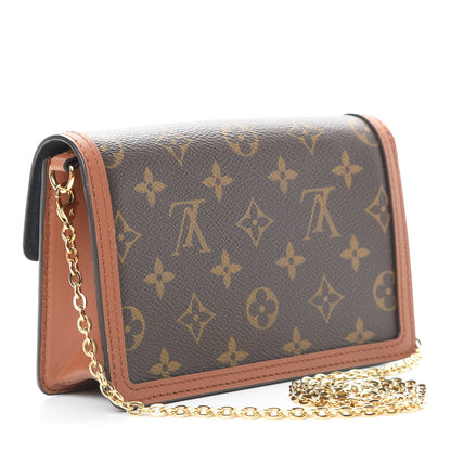 Louis Vuitton Reverse Monogram Dauphine Chain Wallet 3 of 11
