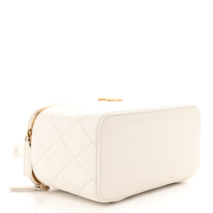 Chanel Lambskin Quilted Punk Essentials Vanity Case With Chain White 4 of 12
