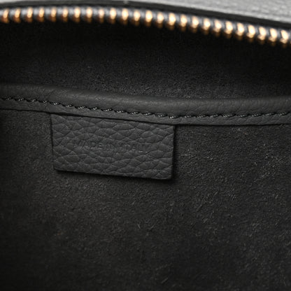 Celine Drummed Calfskin Nano Luggage Kohl 7 of 11