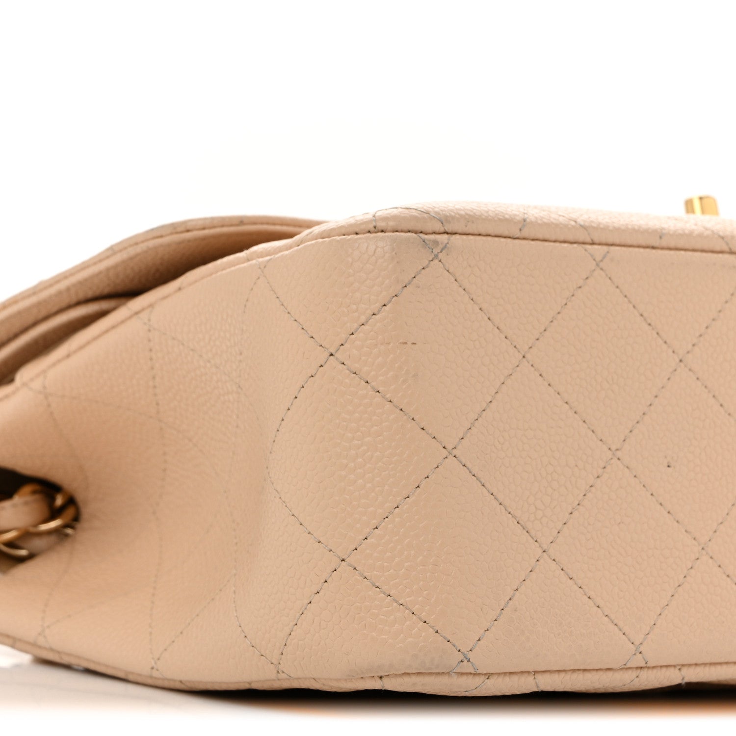 Chanel Caviar Quilted Jumbo Double Flap Beige Clair 9 of 16