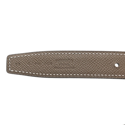Hermes Swift Epsom 24mm Mini Constance H Belt 95 Black Etoupe 5 of 6
