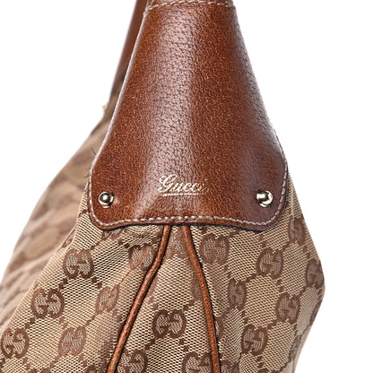Gucci Monogram Bamboo Ring Hobo Brown 10 of 17