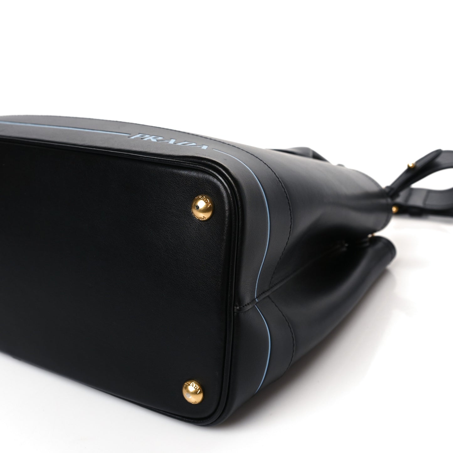 City Calfskin Cuir Medium Mirage Double Bag Black