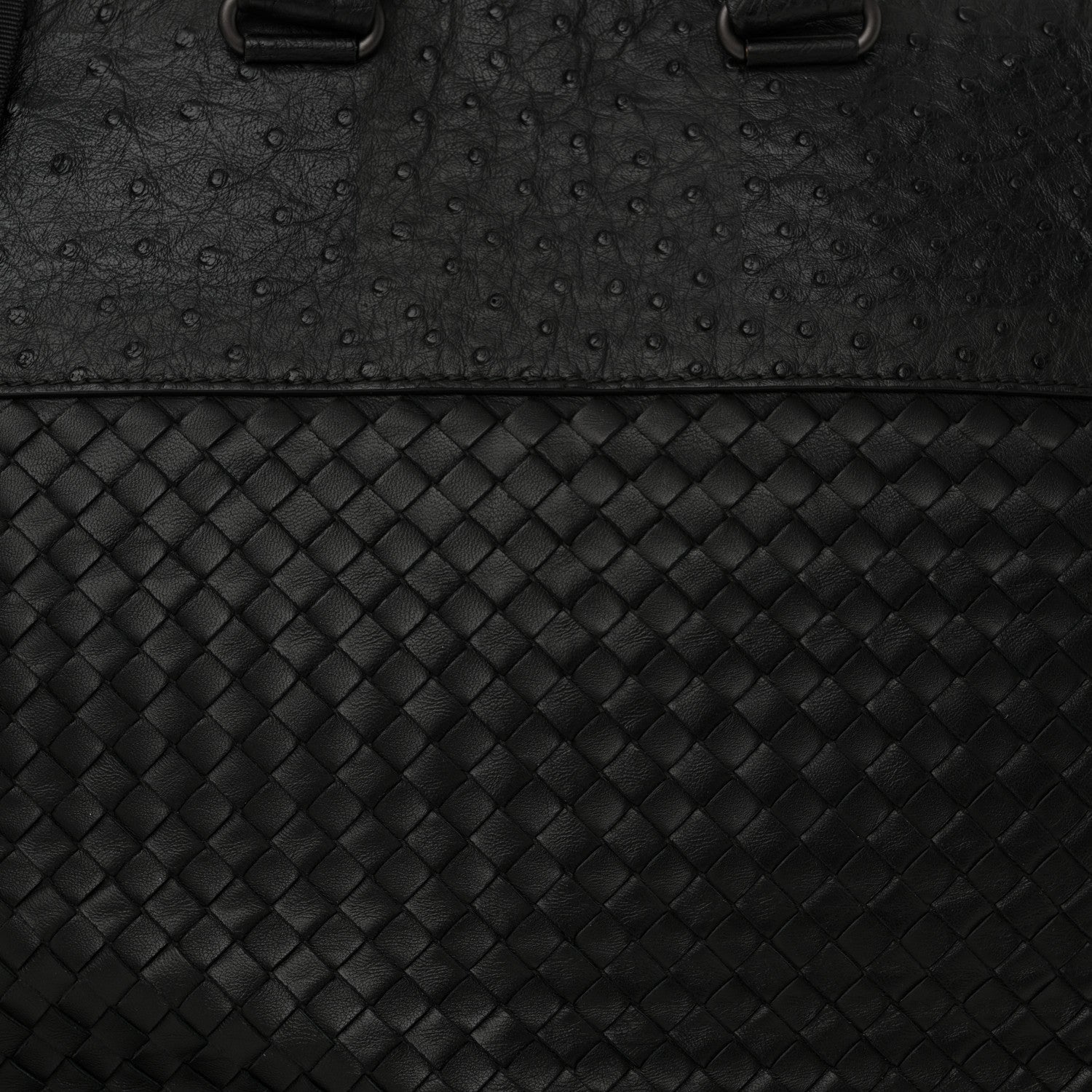 Bottega Veneta Ostrich Nappa Intrecciato Tote Black 8 of 10