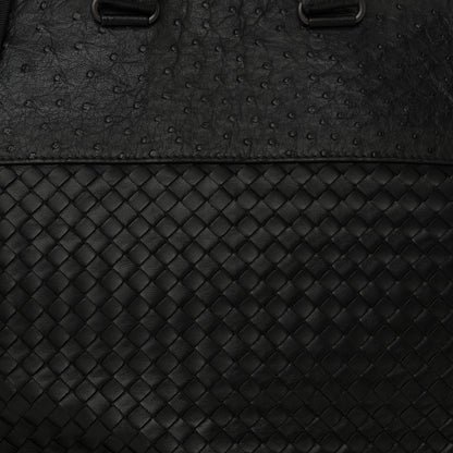 Bottega Veneta Ostrich Nappa Intrecciato Tote Black 8 of 10