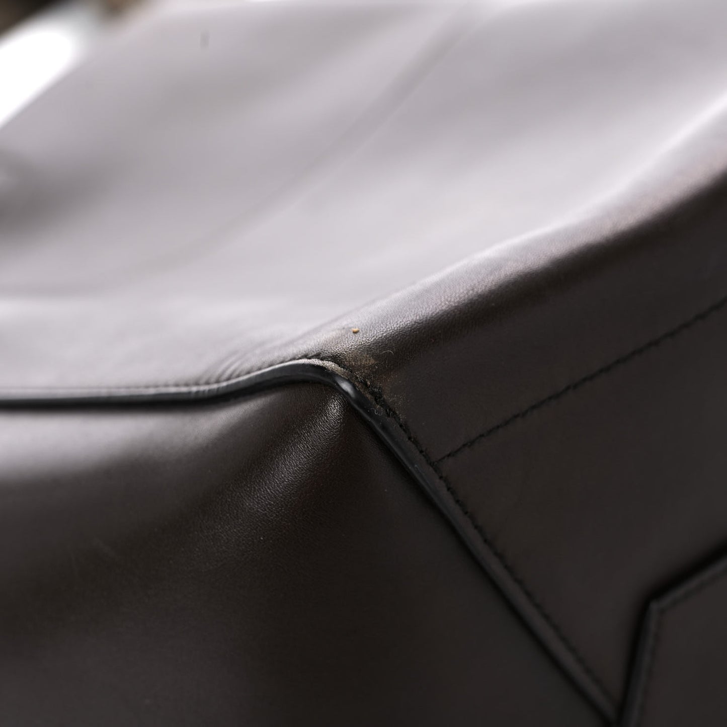 Supersoft Calfskin Sangle Bucket Bag Wood