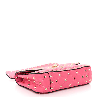 Valentino Garavani Nappa Small Rockstud Spike Shoulder Bag Shadow Pink 4 of 9
