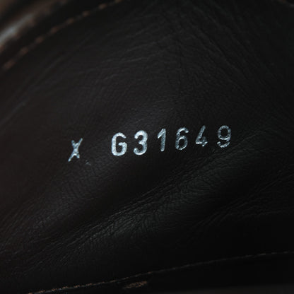 Chanel Suede Calfskin Short Boots 37 Brown 7 of 8