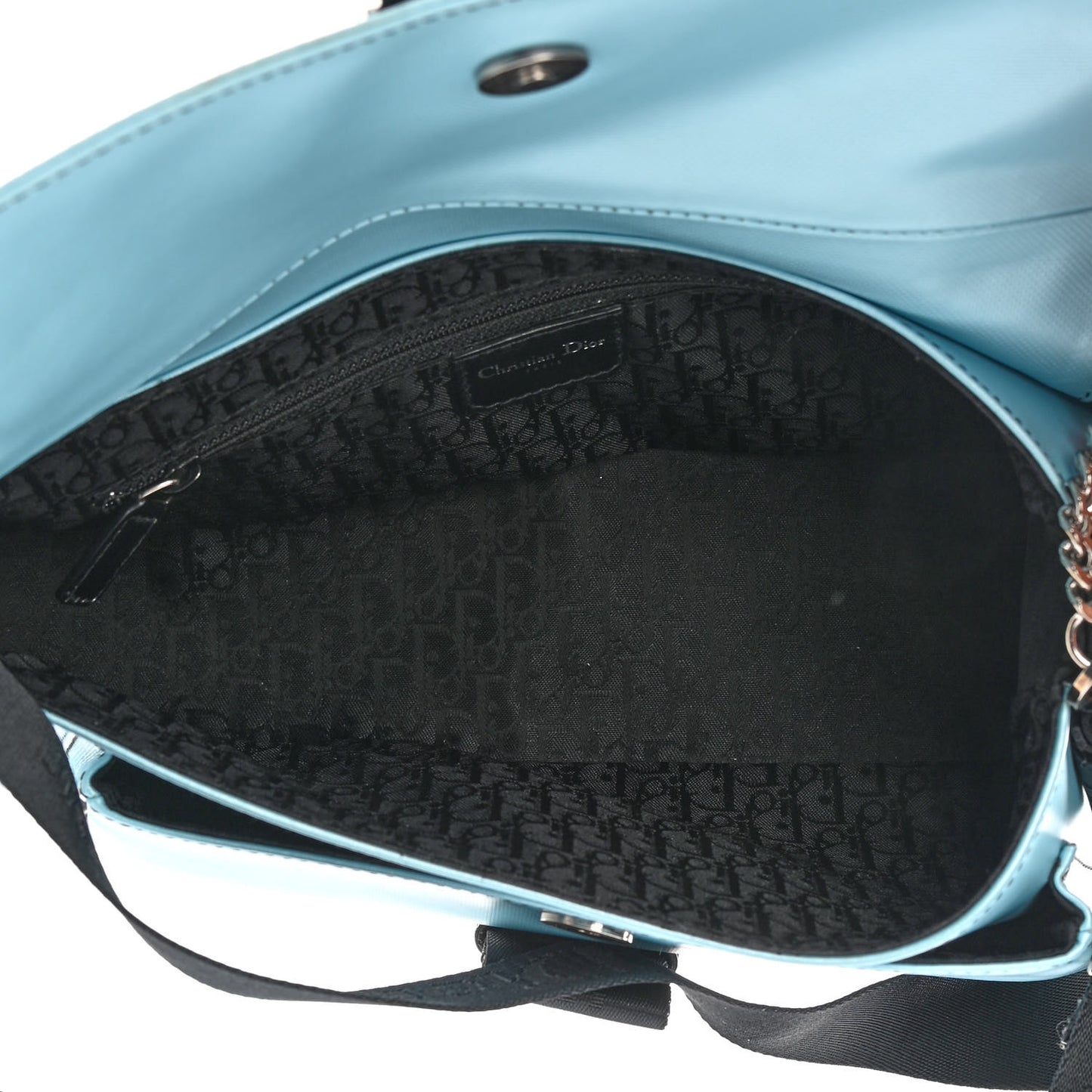 Coated Canvas Crystal Hardcore Bag Light Blue