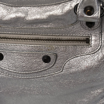 Balenciaga Metallic Agneau Classic Hardware Velo Gris Aluminum 13 of 13