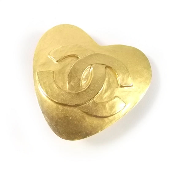 CC Heart Brooch Gold
